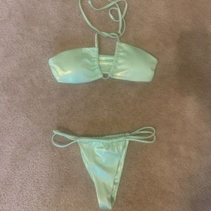 Green Metallic Bikini